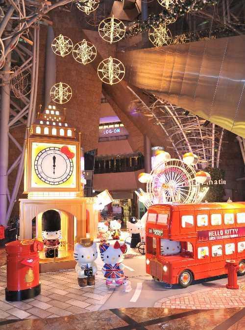 朗豪坊變英倫聖誕 貼身追蹤 Hello Kitty