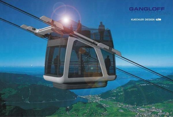 CabriO 上層的圍欄高於成人頸部,安全得很。(來源:Stanserhorn-Bahn) 瑞士開篷纜車 24 分鐘登 1900 米山峰