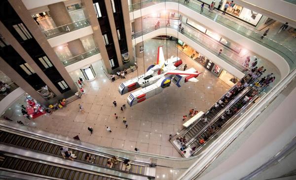 二樓商場會吊有太空母艦 巨型高達 現身時代廣場