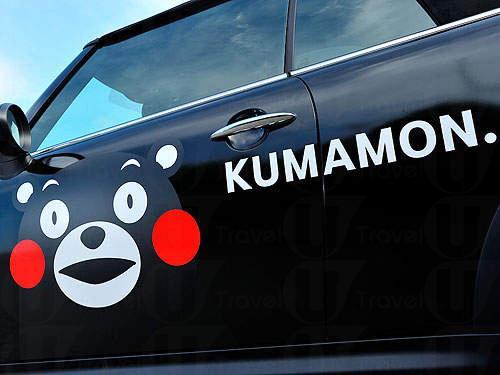 車身亦印有Kumamon的樣子,好cute呀!(相片來源:網上圖片) Mini Cooper 推出 Kumamon 車款