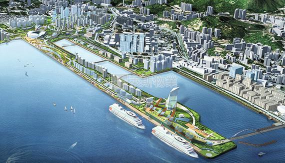 另一考慮選址 - 舊啟德跑道 維港海濱 擬建垂直主題公園