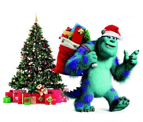 1.8米高的毛毛會化身為聖誕老人大派禮物。 怪獸大學 X 新世紀 聖誕派對