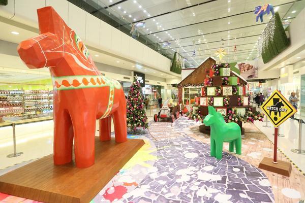 瑞典聖誕小鎮 傳統彩繪木馬