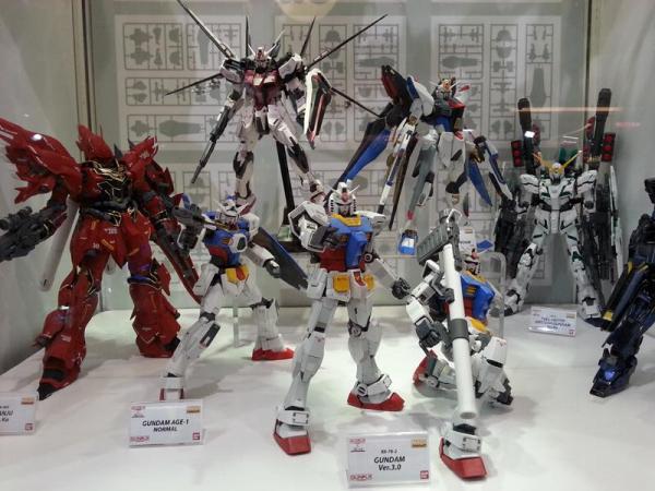 雖然整個展覽規模不算大,但也有多款高達模型展出。 Gunpla x The ONE 高達模型展