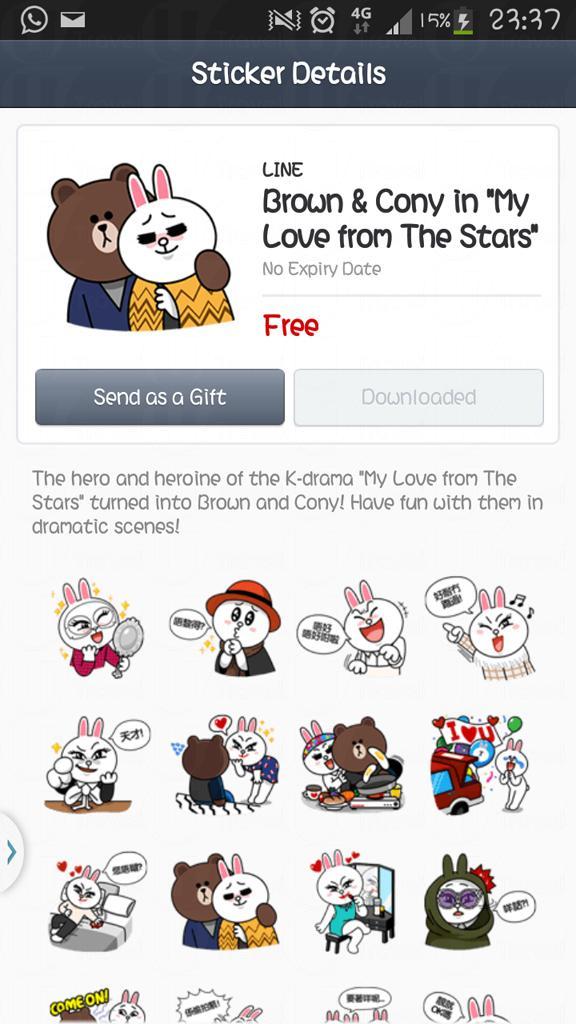 Line《星星》特別篇貼圖 免費下載