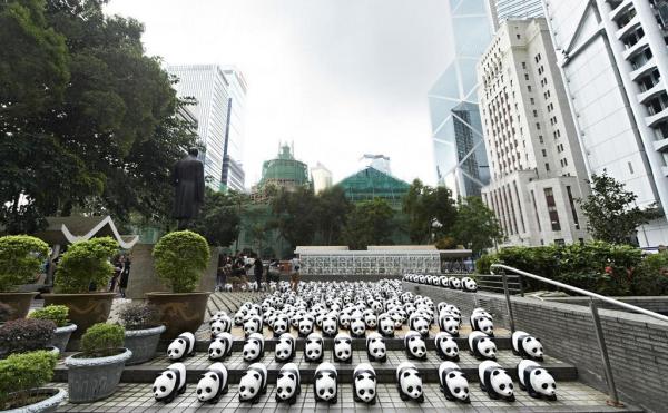 熊貓仔香港遊─皇后像廣場。。