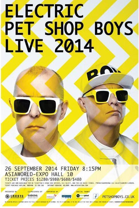 《Electric Pet Shop Boys Live 2014》  2014年9月26日亞洲國際博覽館10號館舉行