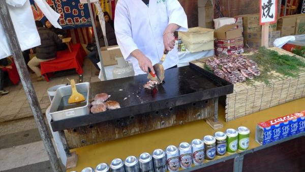 各式傳統日式夏祭美食攤位。