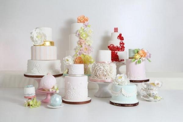 Phoenix擅長做糖花，繡球花、玫瑰、牡丹似的糖花，賣相相當吸引。