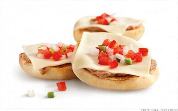 西班牙及墨西哥麥當勞 墨西哥小圓麵包 (CNN圖片)