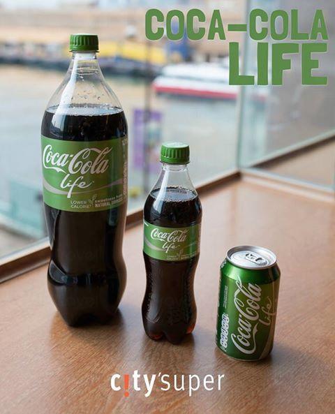 綠版可樂Coca-Cola Life 香港有售 