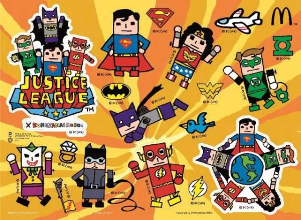 超級英雄特別版貼紙。