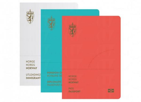 新護照封面設計約簡，以白色、橙紅色、湖水藍來區分移民、公民與外交人員身分。