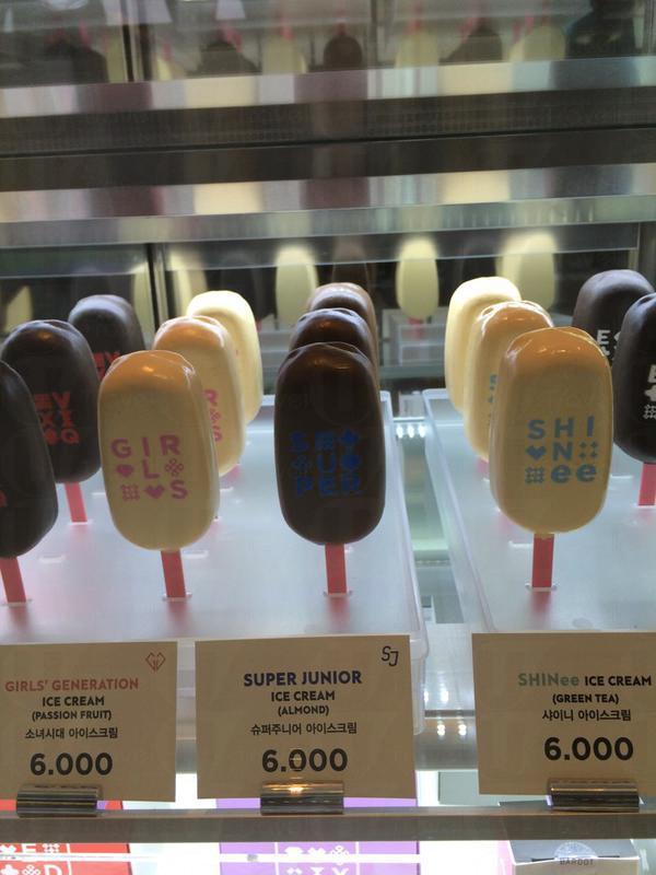 雪條印上圖案就賣6,000韓圜(約43港元)，即使粉絲話「掠水」，試業期間亦要試!