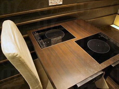 一人鍋 みうら  - 雖然一張枱兩個爐，但不同方向