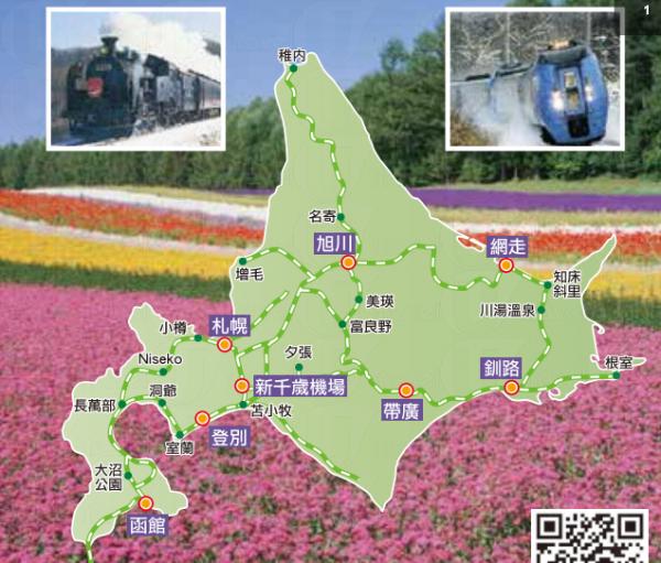 北海道鐵路周遊券使用地區