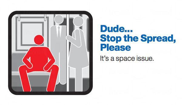 禁止乘客張腿坐
