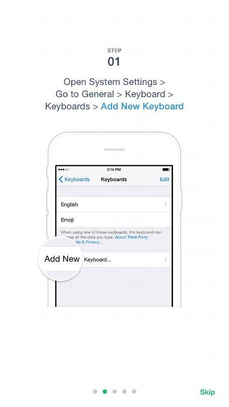 下載Emoji Keyboard by LINE後到設定按「新增鍵盤」