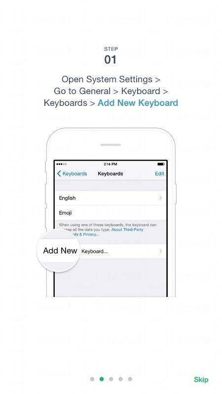 下載Emoji Keyboard by LINE後到設定按「新增鍵盤」 下載Emoji Keyboard by LINE後到設定按「新增鍵盤」