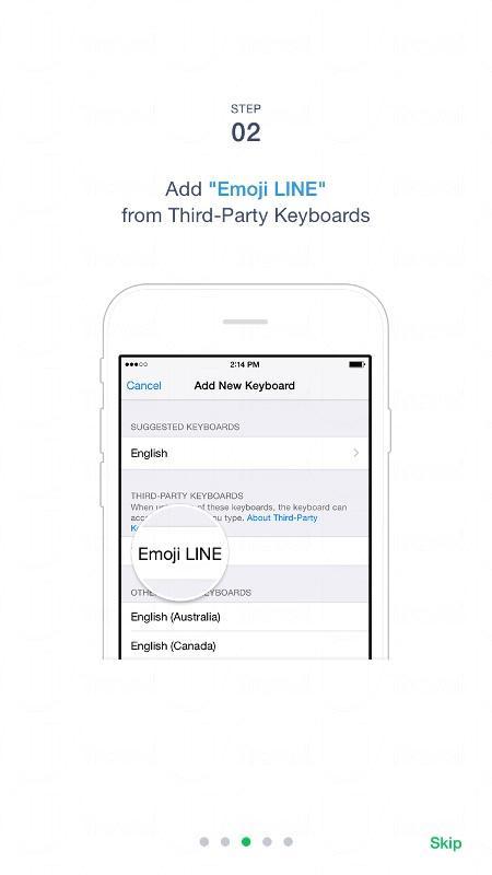 選擇「Emoji Keyboard by LINE」 