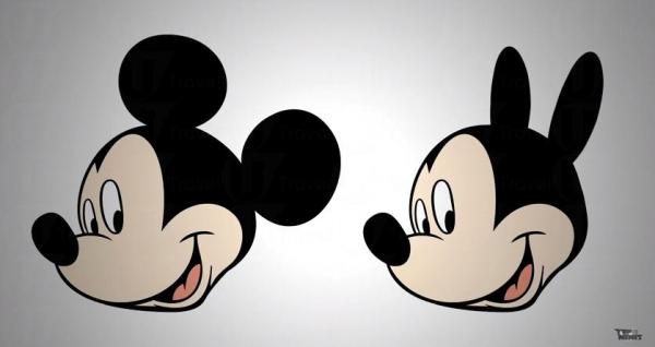 米奇老鼠的耳仔總是圓的,側面角度應該會變成橢圓形的啊! (按圖放大) 米奇老鼠的耳仔總是圓的,側面角度應該會變成橢圓形的啊! (按圖放大)