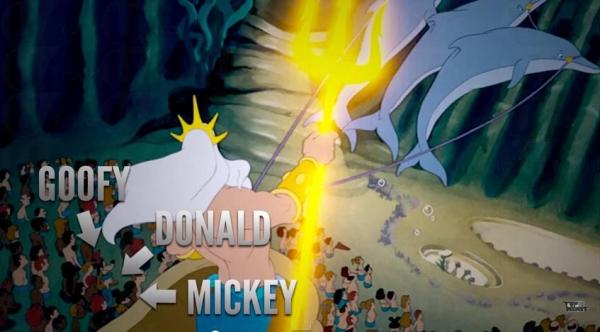 高飛狗、米奇、唐老鴨就出現在小魚仙動畫中 (按圖放大) 高飛狗、米奇、唐老鴨就出現在小魚仙動畫中 (按圖放大)