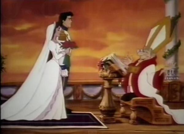 小魚仙結婚一幕,主持婚禮的牧師似乎「動L」起來 (按圖放大) 獅子王這幕暗藏「SEX」 (按圖放大)