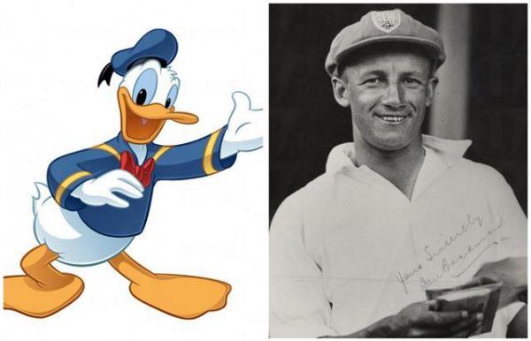 唐老鴨與Donald bradman(圖:Moviepilot)