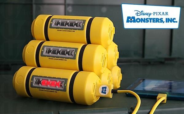 《怪獸公司》流動充電器，照足動畫入面的能量儲存器來設計。(圖：strapya)