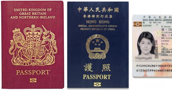 BNO vs 特區護照 (圖：movedtonairobi/入境事務處)