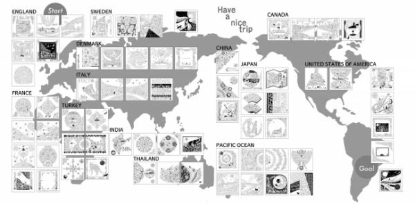 日版Secret Garden環遊世界繪本 旅行精為世界着色解癮