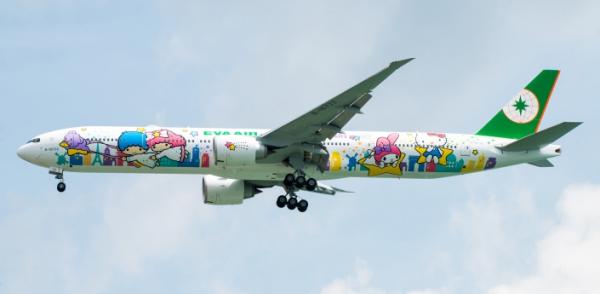長榮勁減台北來回0 免費改搭Hello Kitty機