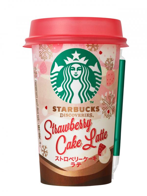 聖誕版Starbucks來了！ 日本兩色士多啤梨蛋糕鮮奶咖啡