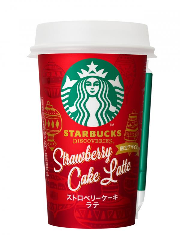 聖誕版Starbucks來了！ 日本兩色士多啤梨蛋糕鮮奶咖啡
