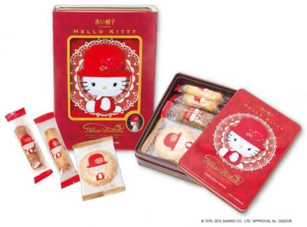Hello Kitty x日本紅帽子曲奇　 曲奇罐要好好收藏啊！