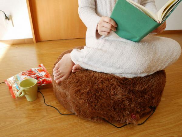 日本毛茸茸發熱坐墊 冬天懶在家腳掌都可以暖暖的