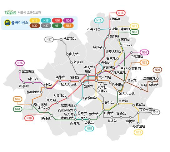 玩都夜一夜都有車返酒店! 首爾8條深宵巴士路線市區行走