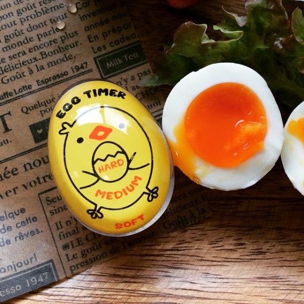 輕易煮出糖心蛋！ 日本100円隨熟度變色的煮蛋計時器