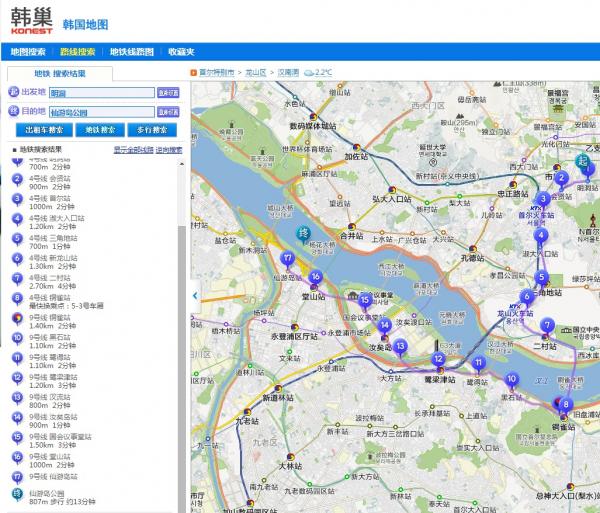 韓國迷路不可怕！首個中文版韓國地圖App 可搜尋路線、旅遊資訊齊全