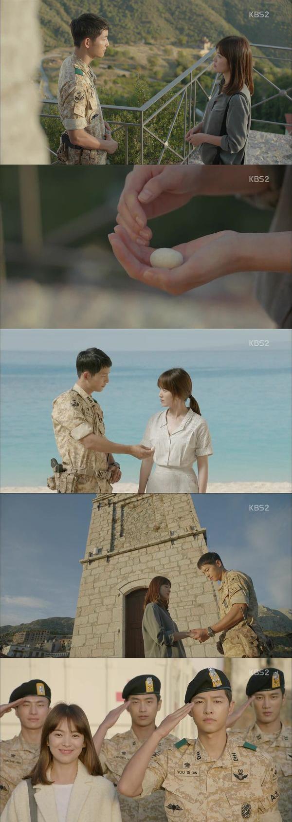 【韓劇心得】太陽的後裔 柳時鎮姜慕煙 EP01-12 一見鍾情到日久深情 宋仲基宋慧喬(雷+圖多)