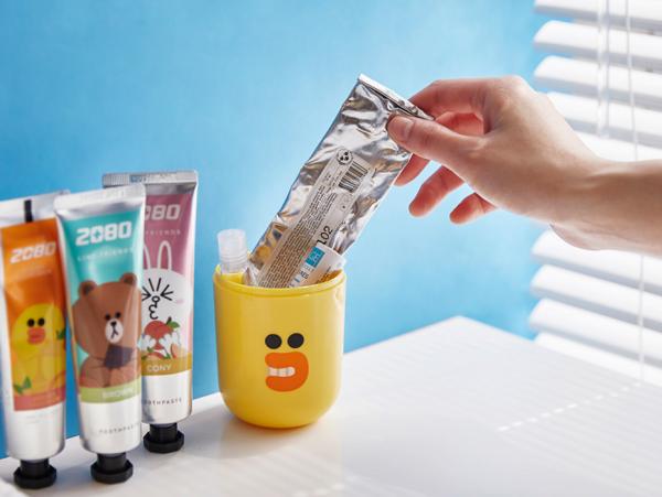 輕便旅行必備! 2080 x LINE FRIENDS 5款牙刷套裝新品