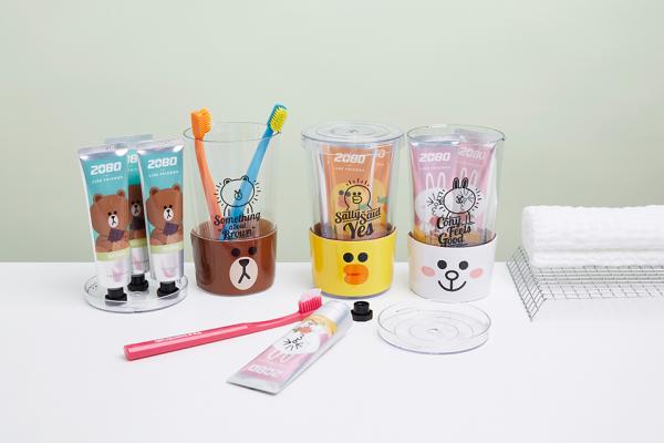 輕便旅行必備! 2080 x LINE FRIENDS 5款牙刷套裝新品