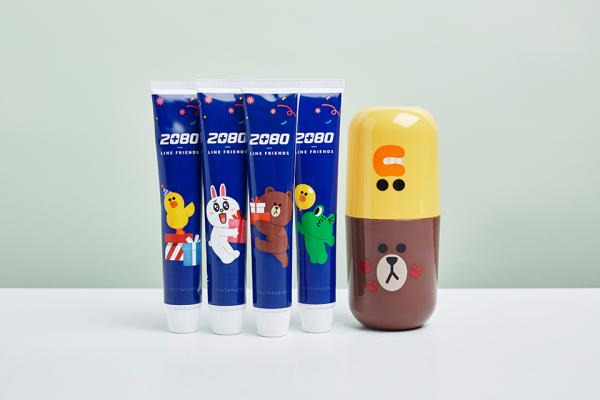輕便旅行必備! 2080 x LINE FRIENDS 5款牙刷套裝新品