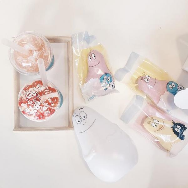 可愛到要尖叫!韓國Dunkin' Donuts新品 棉花糖精靈Barbapapa冬甩、小夜燈