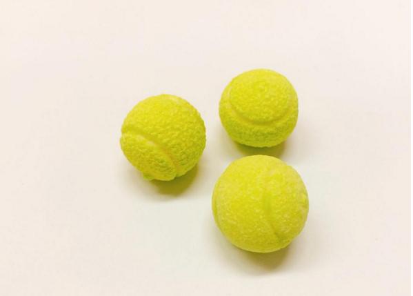 仿真度超高!韓國小巧零食 超可愛流心網球香口膠