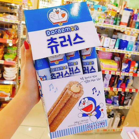 寶物就在這裡！ 韓國7-11新推外脆內軟多啦A夢Churros