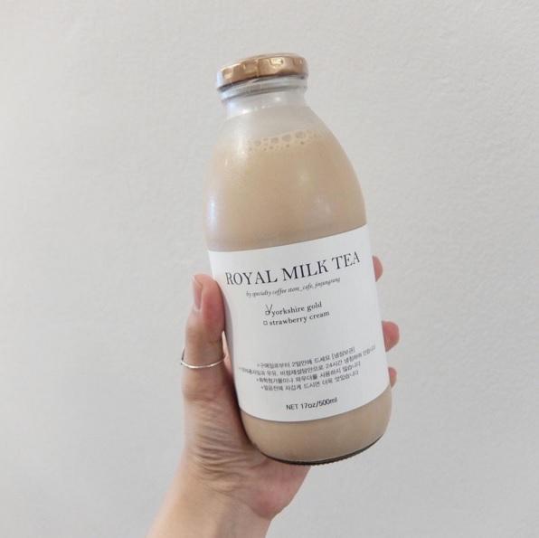 台灣奶茶文化已經傳到這裡？ 韓國質感玻璃樽裝「皇家奶茶」