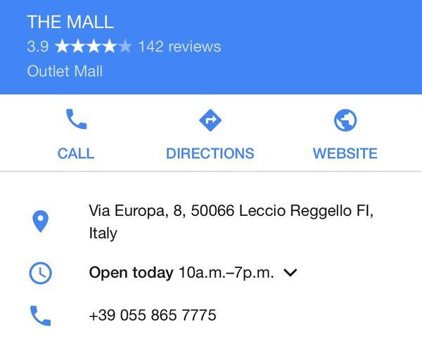 2016佛羅倫斯之 The Mall Outlet購物詳細攻略