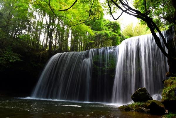 【日本。北九州】熊本秘境。 鍋ヶ滝(鍋瀑布)，彷若仙境般的美景。