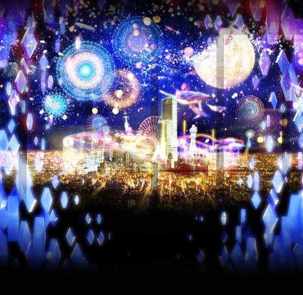 大阪夢幻倒數 上 60 樓睇 3D 投影 Show